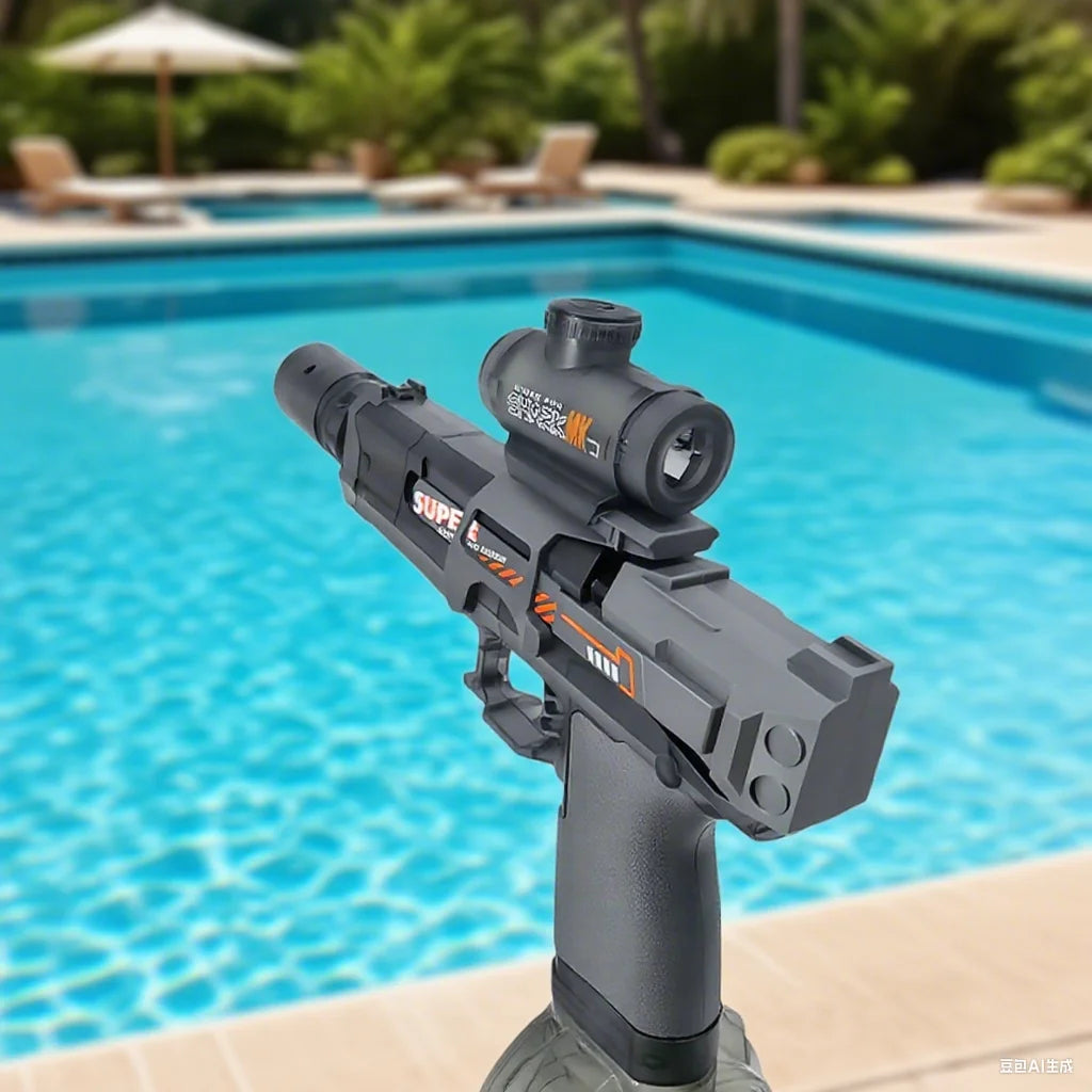 Led Light Emitting Electric Water Gun Toys Children Automatic Sensor Lights Water Pistol Summer Outdoor Beach Pool Toy for Kids