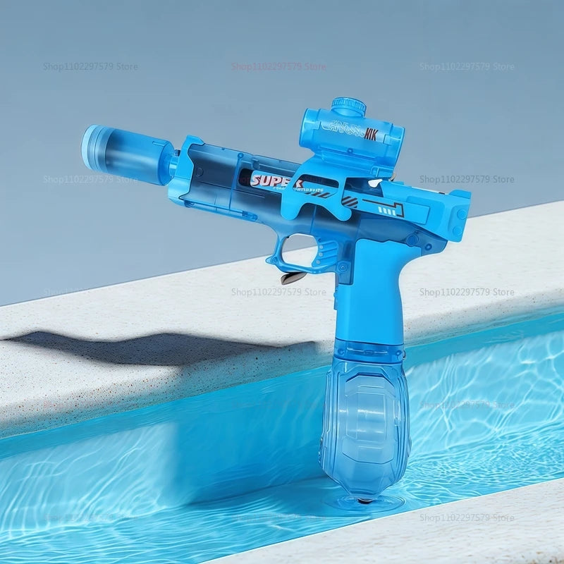 Led Light Emitting Electric Water Gun Toys Children Automatic Sensor Lights Water Pistol Summer Outdoor Beach Pool Toy for Kids
